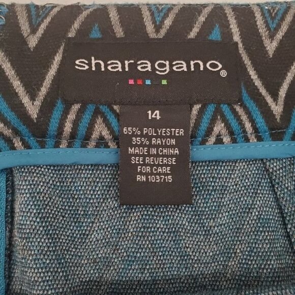 Sharagano Prism Detail Fitted Skirt - Picture 8 of 10